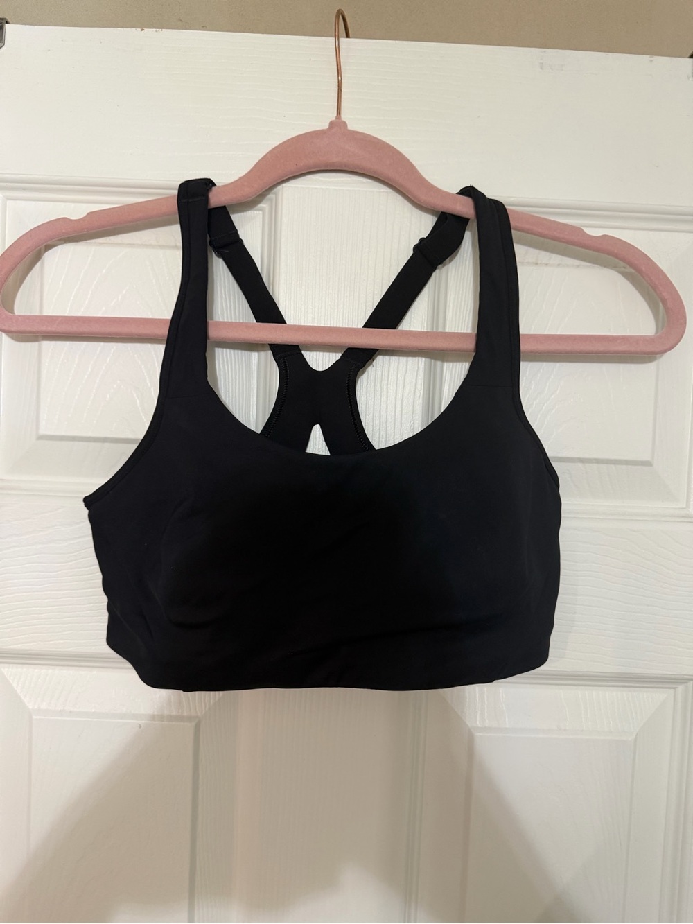 lululemon athletica Black Scoop-Neck Racerback Sports Bra